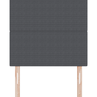 Produktbild för LED huvuddyna med LED-ljusslingor Mörkgrå 90 cm Kordread tyg