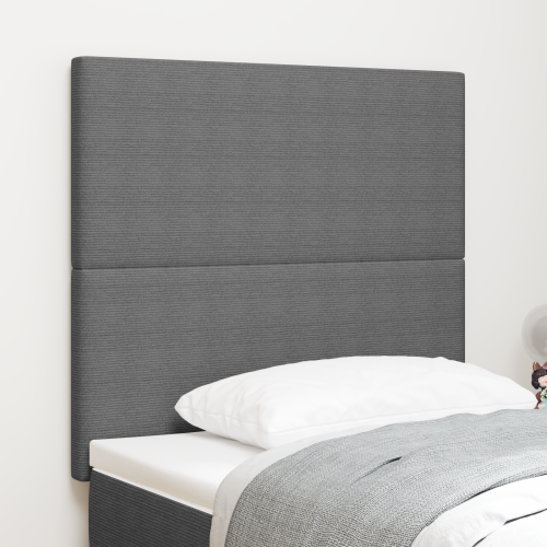 vidaXL LED huvuddyna med LED-ljusslingor Ljusgrå 100 cm Kordread tyg