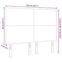 Produktbild för LED huvuddyna med LED-ljusslingor Grågrön 144 cm Kordread tyg