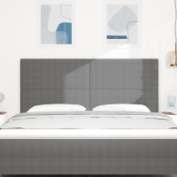 Produktbild för LED huvuddyna med LED-ljusslingor Ljusgrå 180 cm Kordread tyg