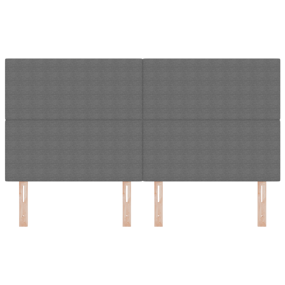 Produktbild för LED huvuddyna med LED-ljusslingor Ljusgrå 180 cm Kordread tyg
