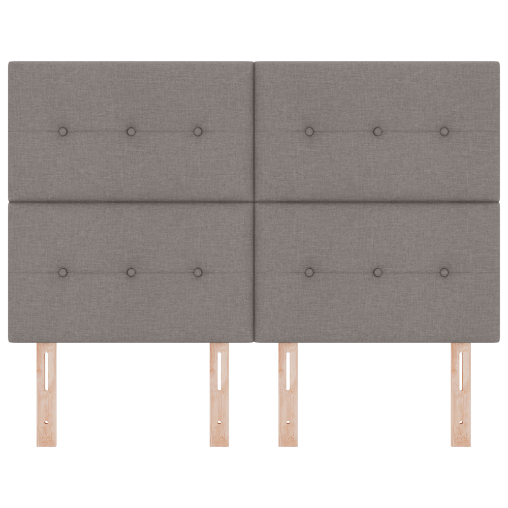 Produktbild för LED huvuddyna med LED-ljusslingor Taupe 144 cm tyg