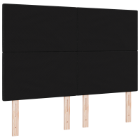 Produktbild för LED huvuddyna med LED-ljusslingor Svart 160 cm tyg