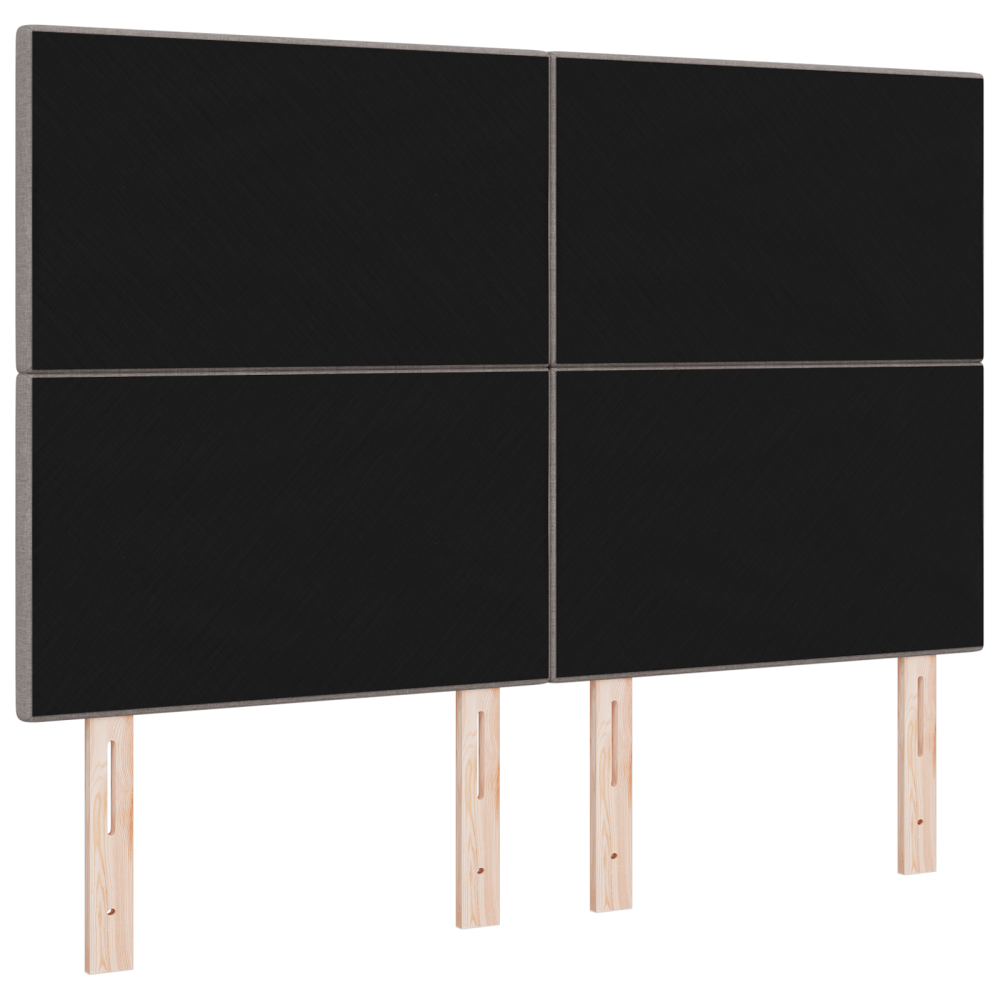 Produktbild för LED huvuddyna med LED-ljusslingor Taupe 160 cm tyg
