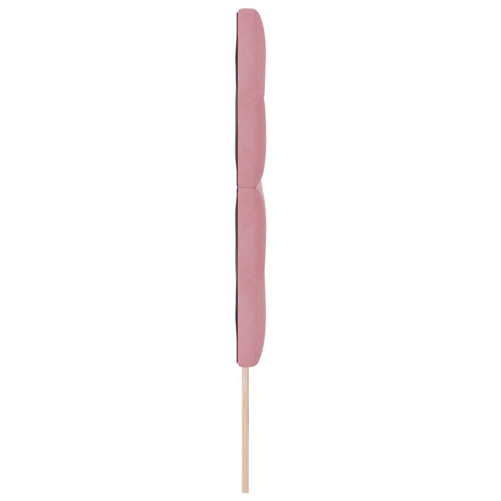 Produktbild för LED huvuddyna med LED-ljusslingor Rosa 160 cm Sammet