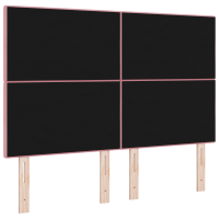 Produktbild för LED huvuddyna med LED-ljusslingor Rosa 160 cm Sammet