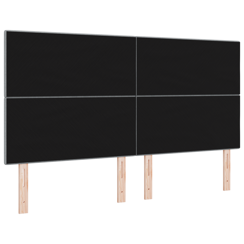 Produktbild för LED huvuddyna med LED-ljusslingor Ljusgrå 180 cm tyg