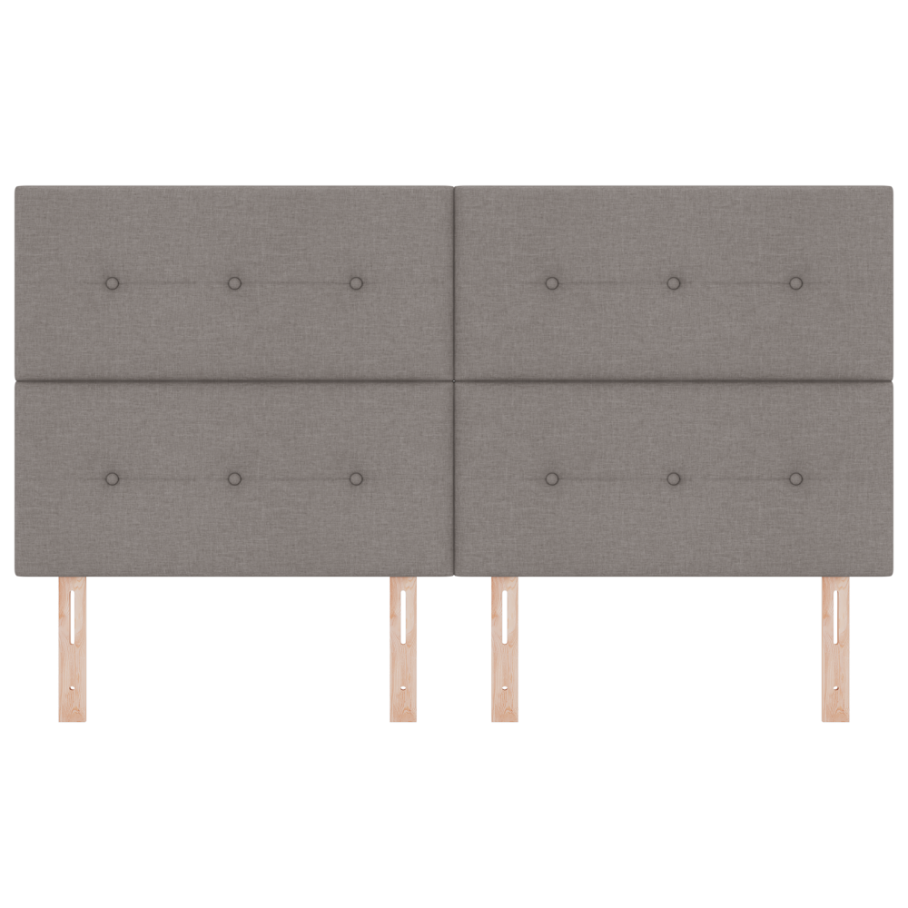 Produktbild för LED huvuddyna med LED-ljusslingor Taupe 180 cm tyg