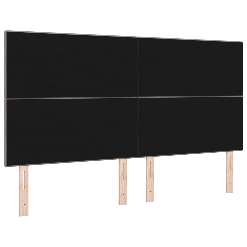 Produktbild för LED huvuddyna med LED-ljusslingor Taupe 180 cm tyg
