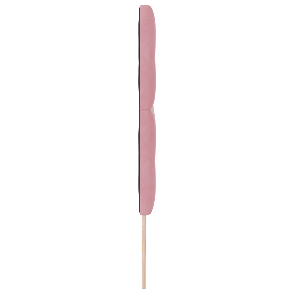 Produktbild för LED huvuddyna med LED-ljusslingor Rosa 180 cm Sammet