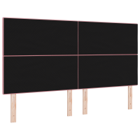 Produktbild för LED huvuddyna med LED-ljusslingor Rosa 180 cm Sammet