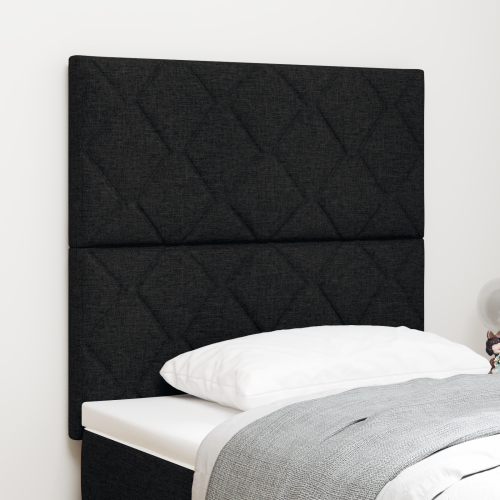 vidaXL LED huvuddyna Svart 100 cm tyg