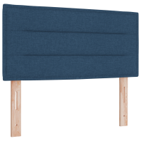 Produktbild för Bäddfjäder med madrass med huvudgavel Blå 200 x 100 cm tyg