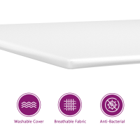 Produktbild för LED Box Säng med LED-ljusslingor Ljusgrå 140 x 190 cm Sammet