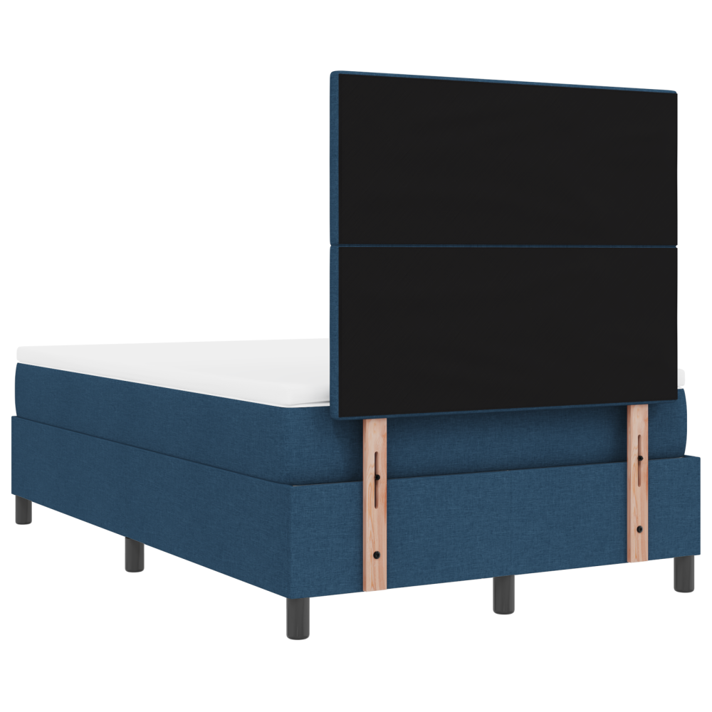 Produktbild för Bäddfjäder med LED-ljusslingor Blå 120 x 190 cm tyg