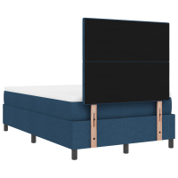 Produktbild för Bäddfjäder med LED-ljusslingor Blå 120 x 190 cm tyg