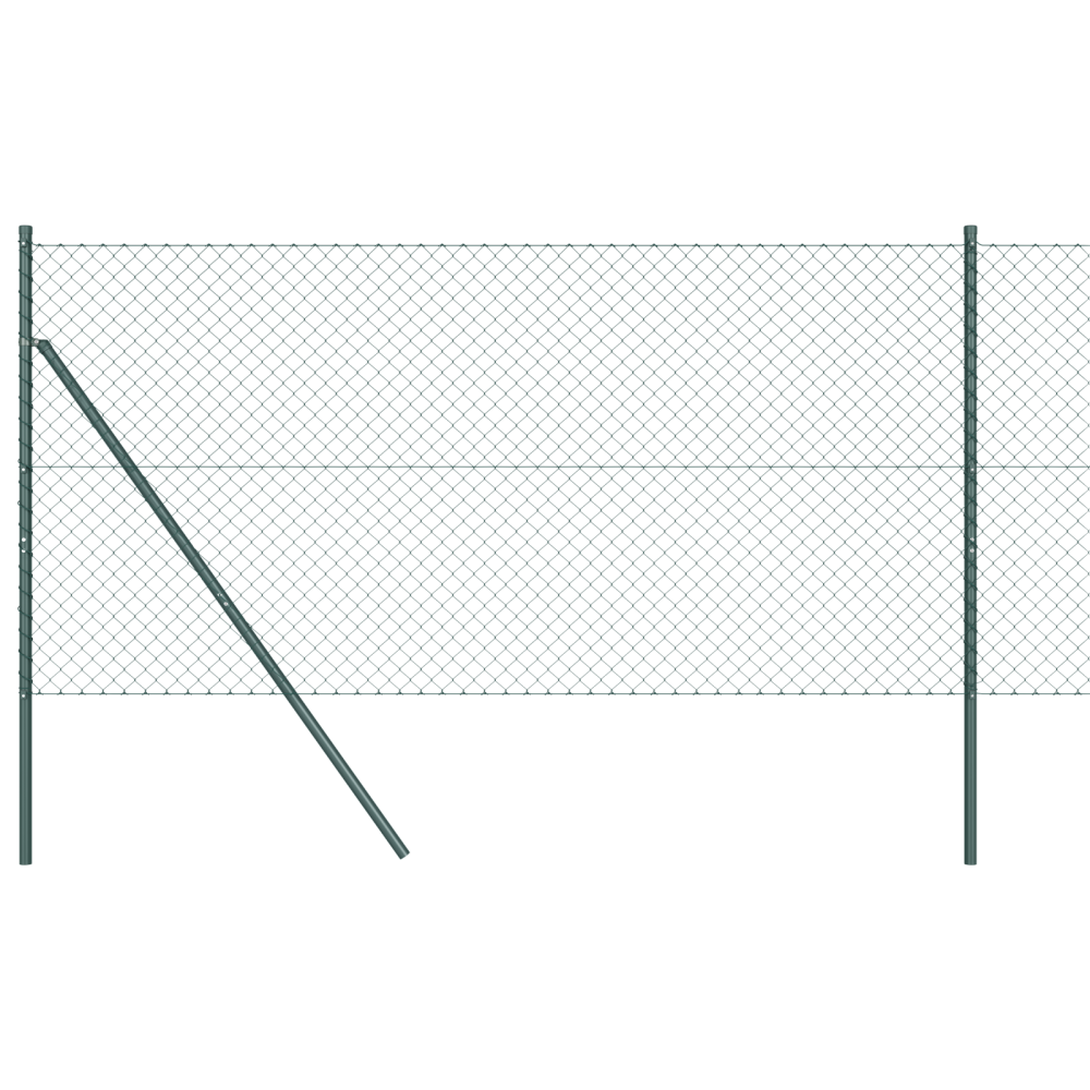 Produktbild för Kedjehängd Stängsel Markfix 10 x 1,2 m PVC-belagda stål Grön