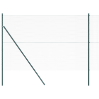 Produktbild för Hexagonalt staket markfäste 50 x 1,5 m PVC-belagda stål Grön