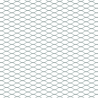 Produktbild för Hexagonalt staket markfäste 50 x 1,5 m PVC-belagda stål Grön