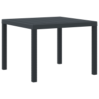Produktbild för Trädgårdsmöbelset 5 pcs Antracit Polypropylen