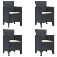 Produktbild för Trädgårdsmöbelset 5 pcs Antracit Polypropylen