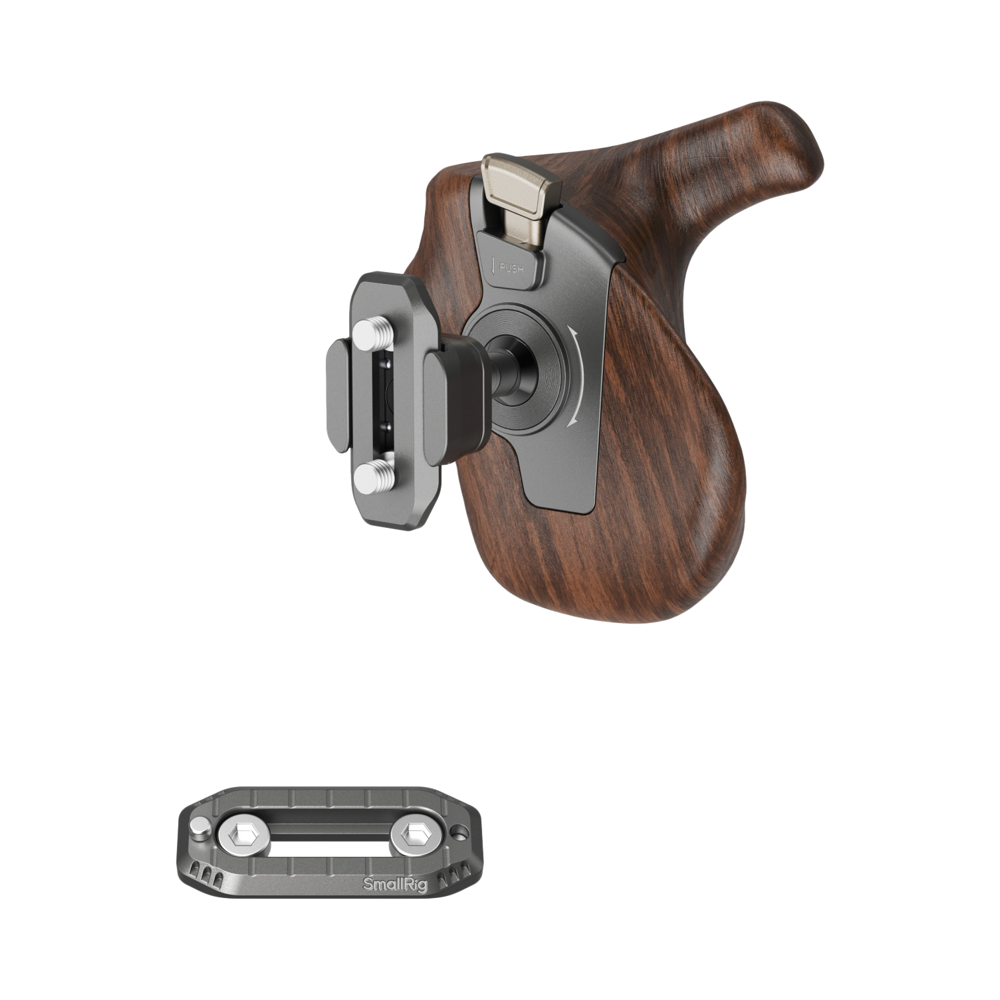 Produktbild för SmallRig 5192 ImageGrip Series Wooden Handle with NATO Clamp (Right Side)