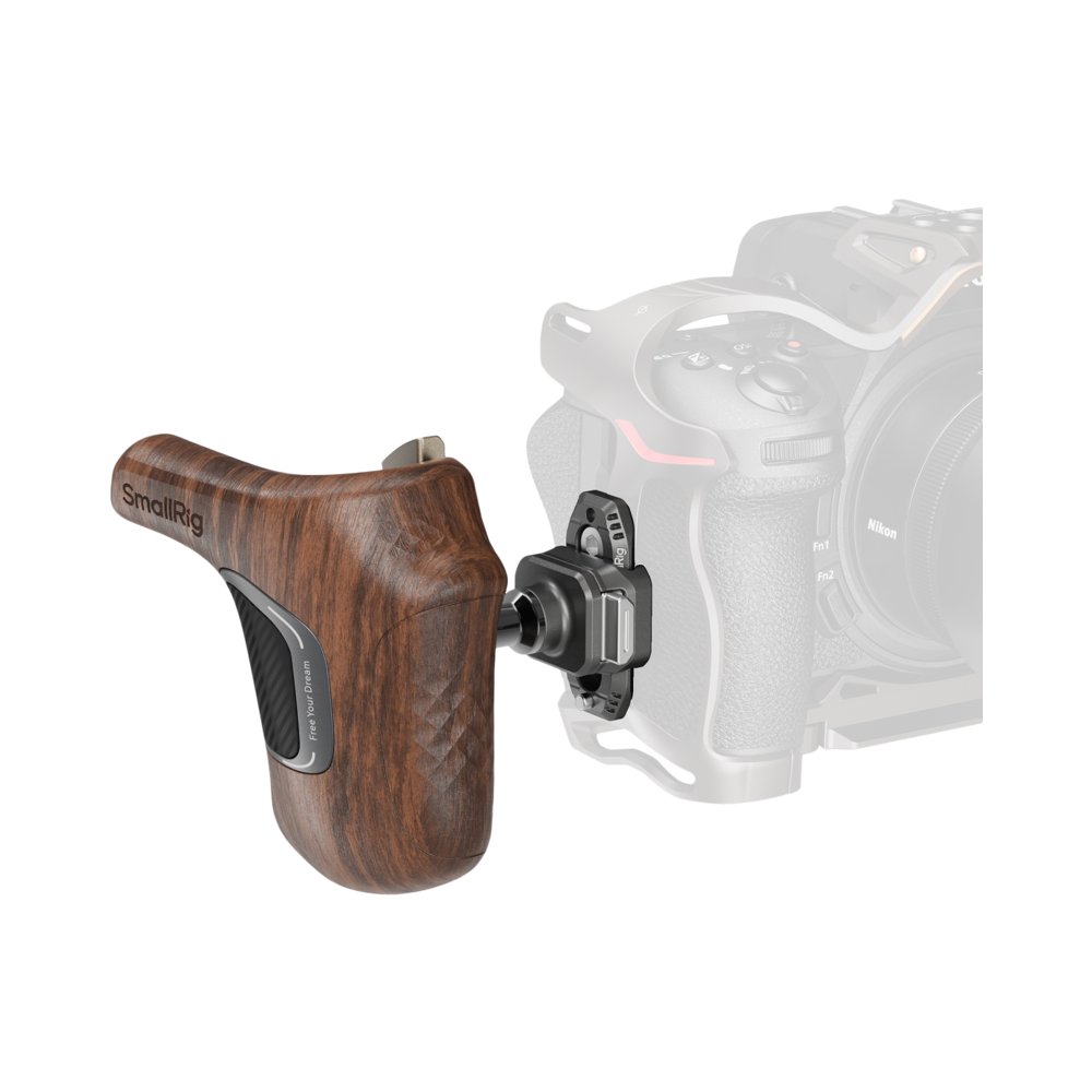Produktbild för SmallRig 5192 ImageGrip Series Wooden Handle with NATO Clamp (Right Side)