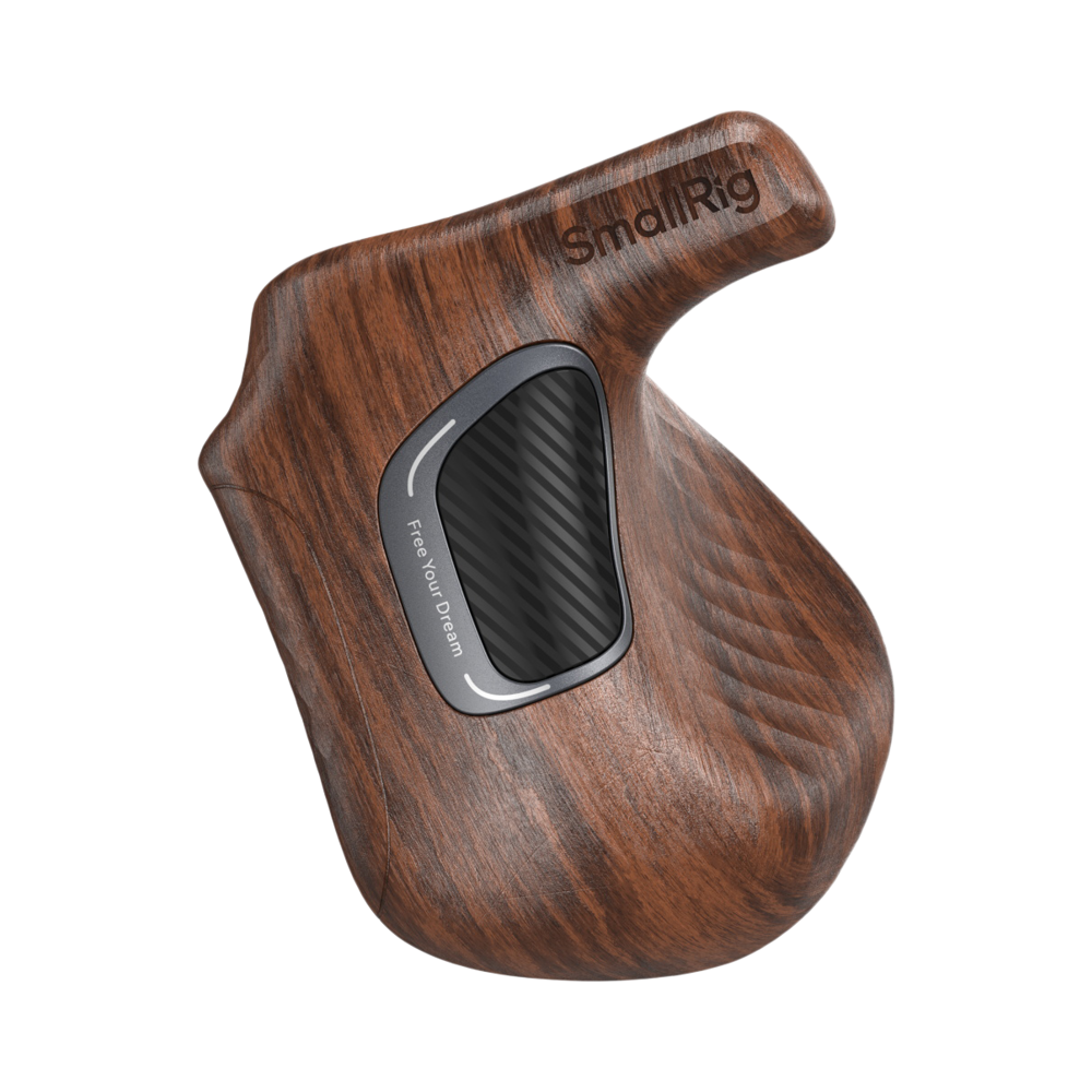 Produktbild för SmallRig 5161 ImageGrip Series Wooden Handle with NATO Clamp (Left Side)