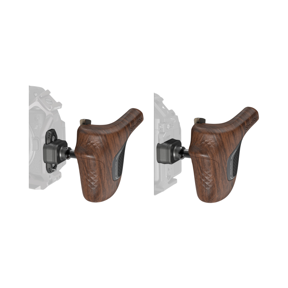 Produktbild för SmallRig 5161 ImageGrip Series Wooden Handle with NATO Clamp (Left Side)