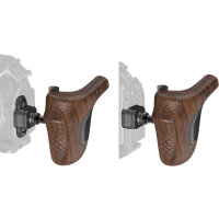 Produktbild för SmallRig 5161 ImageGrip Series Wooden Handle with NATO Clamp (Left Side)