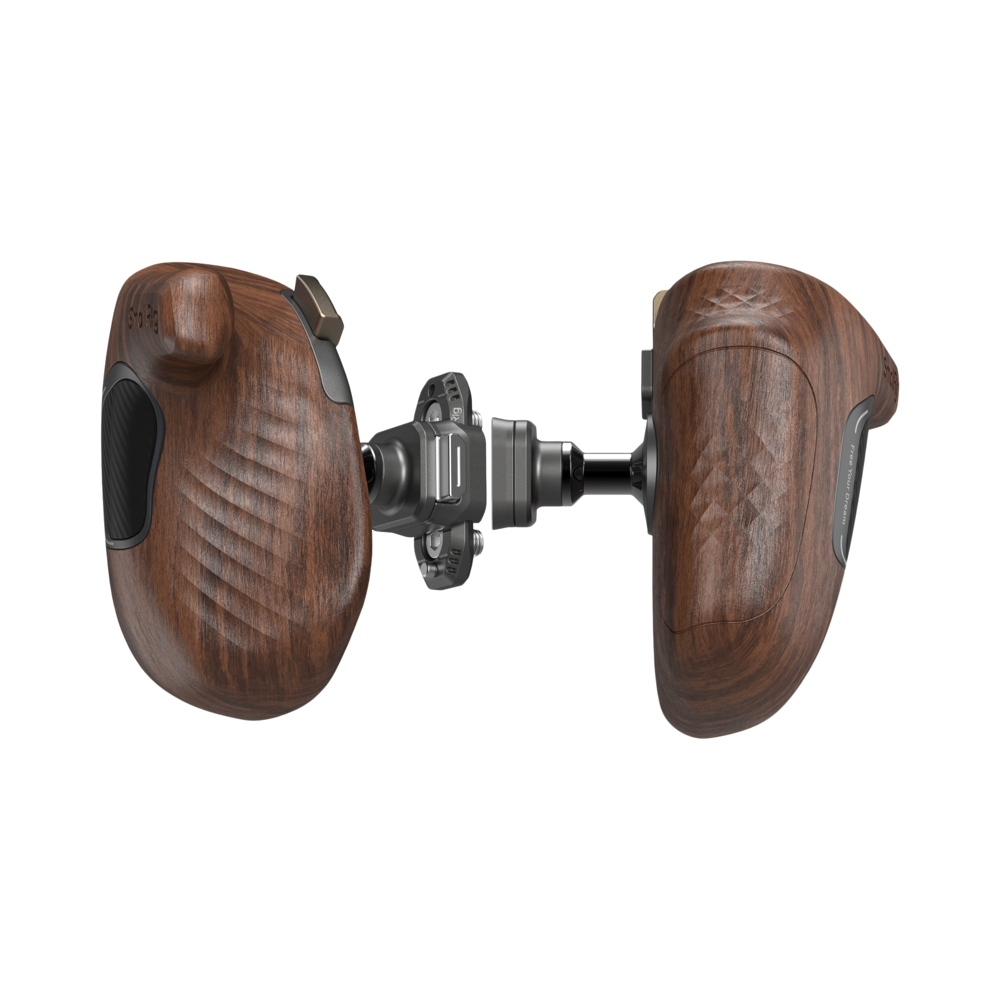 Produktbild för SmallRig 5161 ImageGrip Series Wooden Handle with NATO Clamp (Left Side)