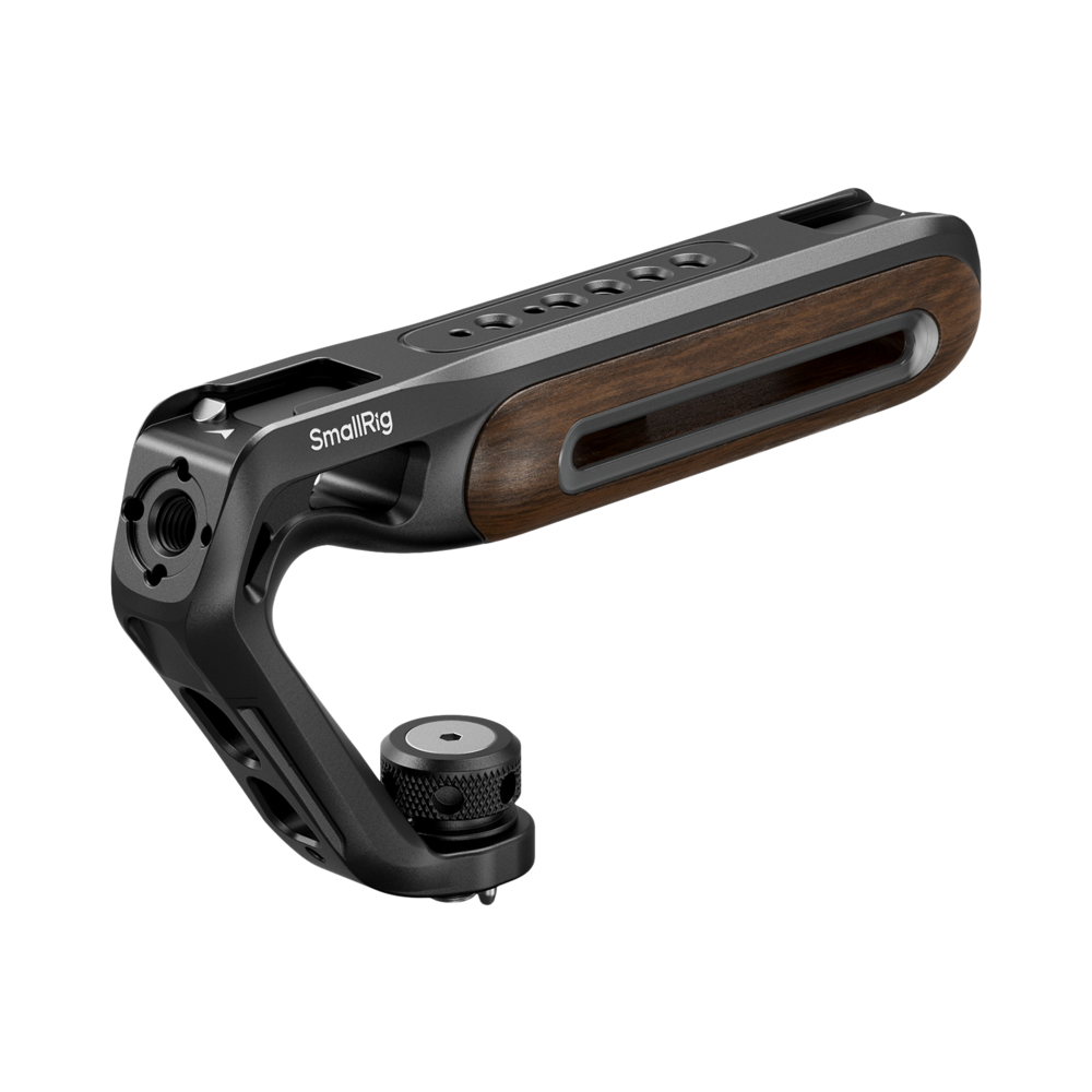 Produktbild för SmallRig 5252 Wooden Top Handle with 1/4''-20 and ARRI 3/8''-16 Locating Screw