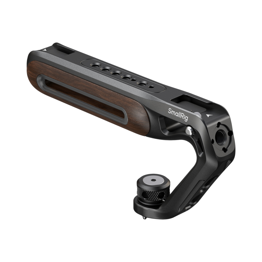 Produktbild för SmallRig 5252 Wooden Top Handle with 1/4''-20 and ARRI 3/8''-16 Locating Screw