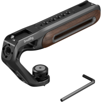 Produktbild för SmallRig 5252 Wooden Top Handle with 1/4''-20 and ARRI 3/8''-16 Locating Screw