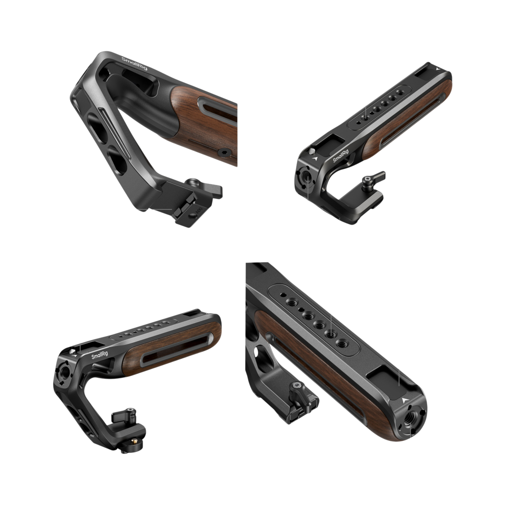 Produktbild för SmallRig 5251 Wooden Top Handle with NATO Clamp
