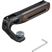 Produktbild för SmallRig 5250 Wooden Top Handle with Cold Shoe Mount