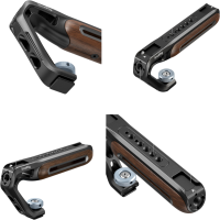 Produktbild för SmallRig 5250 Wooden Top Handle with Cold Shoe Mount