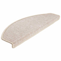 Produktbild för Trappmattor 20 st 65x24x4 cm Taupe halvrunda stora