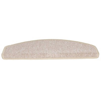 Produktbild för Trappmattor 20 st 65x24x4 cm Taupe halvrunda stora
