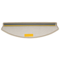 Produktbild för Trappmattor 20 st 65x24x4 cm Taupe halvrunda stora