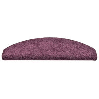 Produktbild för Trappmattor 30 st 65x21x4 cm mörklila halvrunda stora