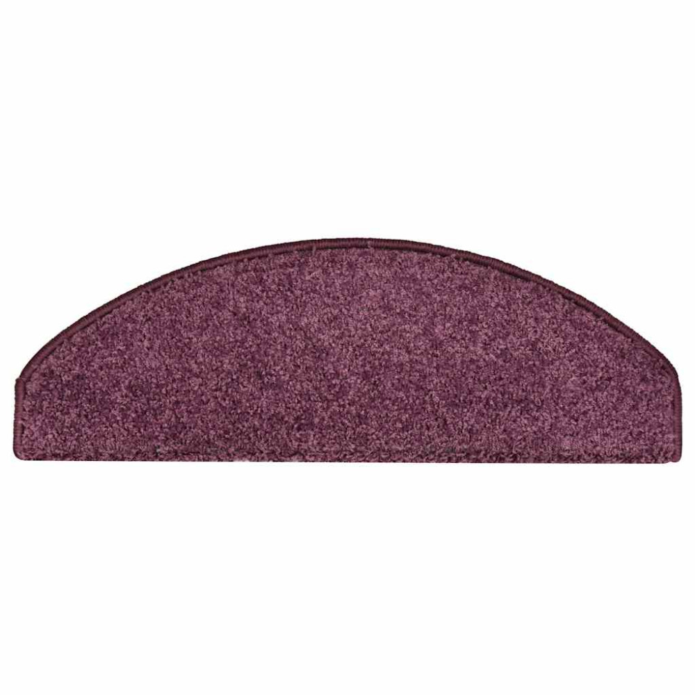 Produktbild för Trappmattor 30 st 65x21x4 cm mörklila halvrunda stora