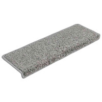 Produktbild för Trappmattor 20 st 65x21x4 cm grå rektangulär kant