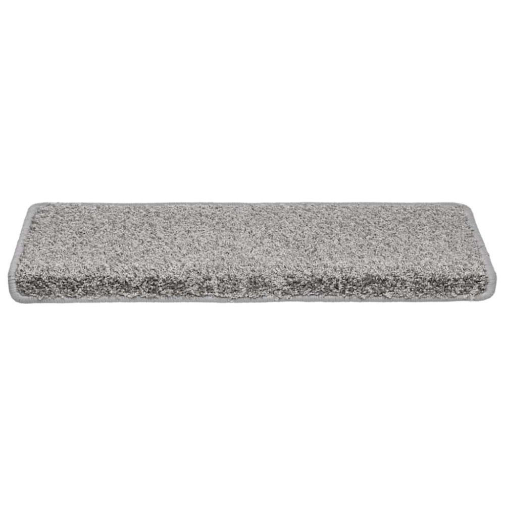 Produktbild för Trappmattor 20 st 65x21x4 cm grå rektangulär kant