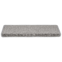 Produktbild för Trappmattor 20 st 65x21x4 cm grå rektangulär kant