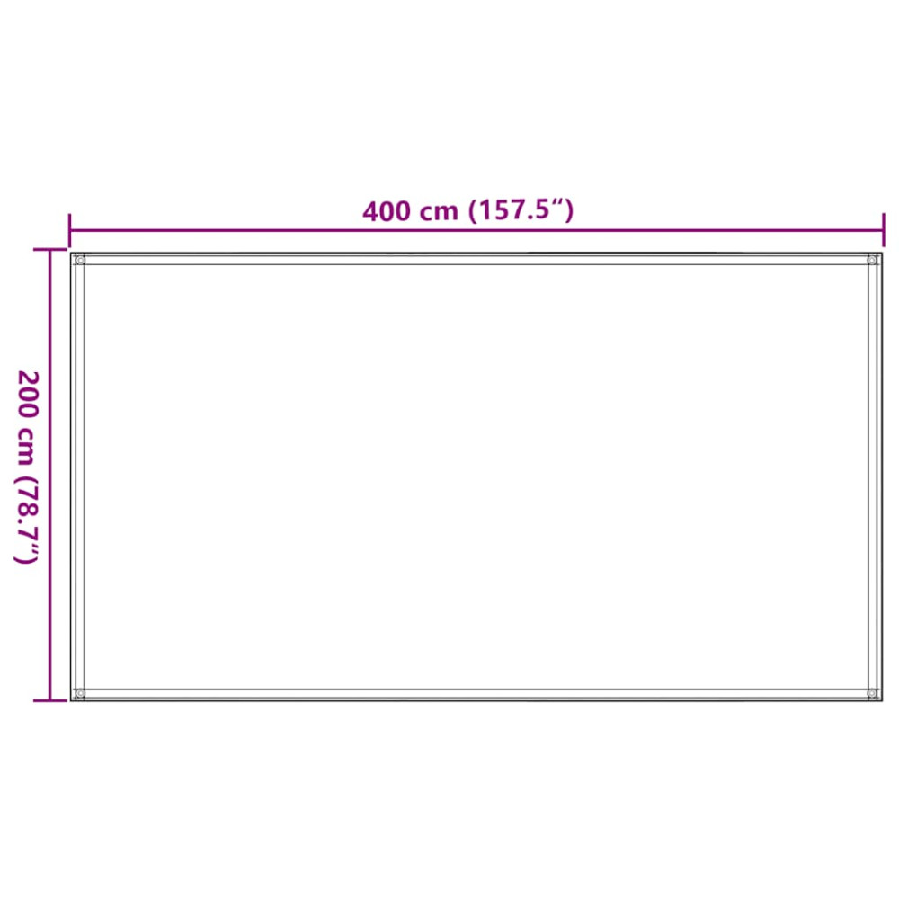 Produktbild för Tältmatta ljusgrön 200x400 cm HDPE