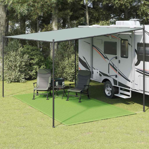 vidaXL Tältmatta ljusgrön 250x350 cm HDPE