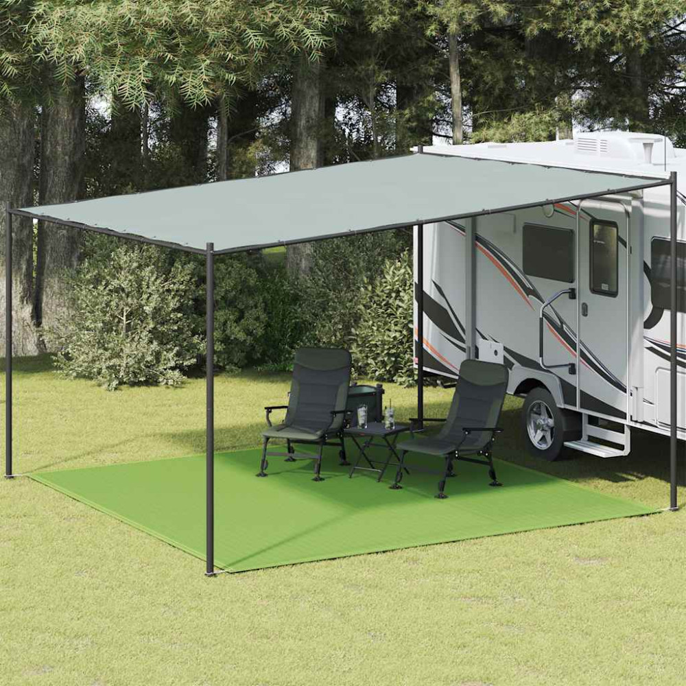 Produktbild för Tältmatta ljusgrön 400x400 cm HDPE
