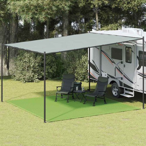 vidaXL Tältmatta ljusgrön 400x400 cm HDPE