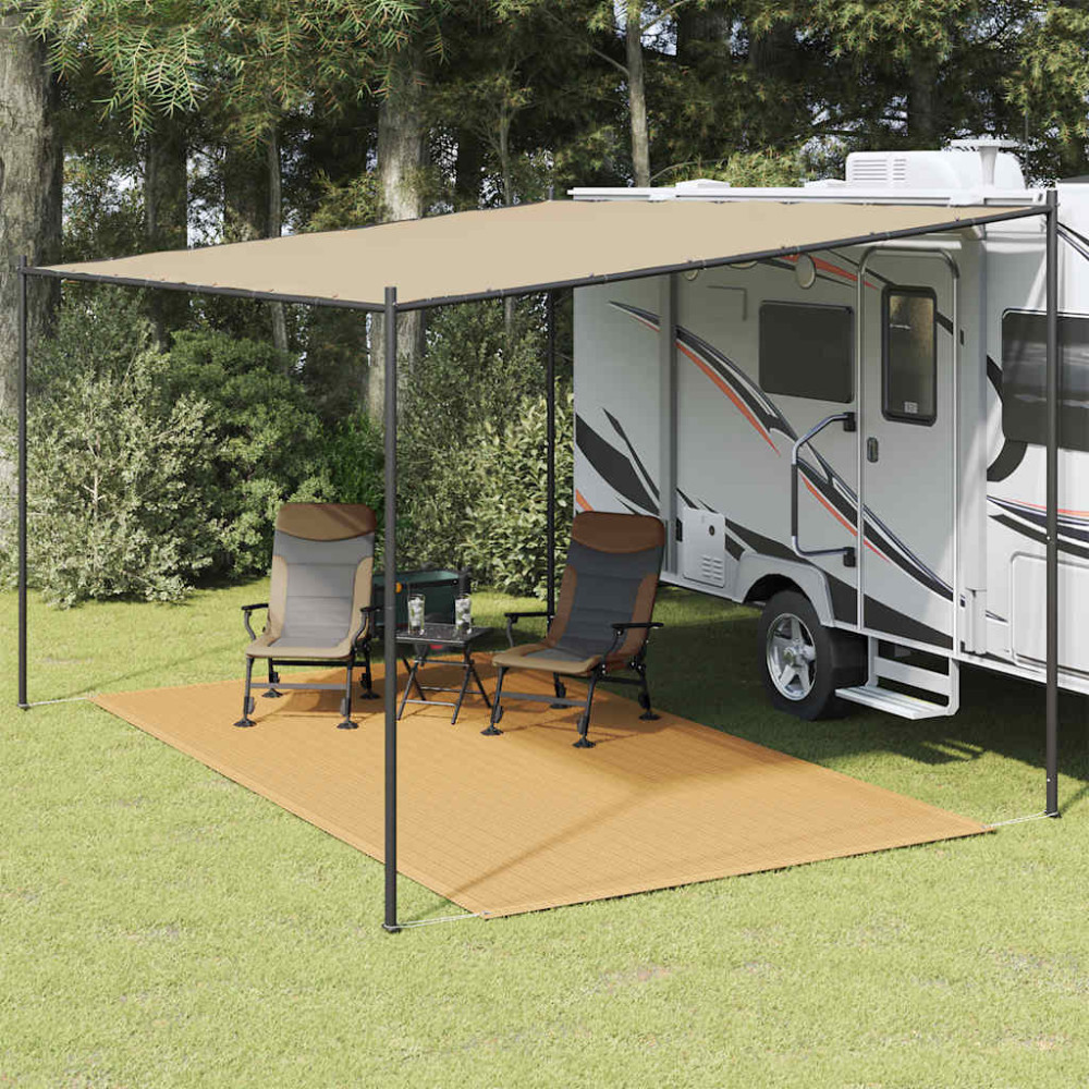 Produktbild för Tältmatta sandfärgat 250x350 cm HDPE